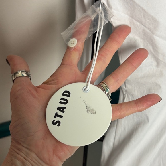 Staud Lorenza midi dress white sold out online - Picture 12 of 15